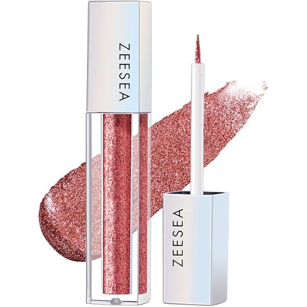 Amazon.co.jp: ZEESEA ダイヤモンドグリッターリキッドアイ